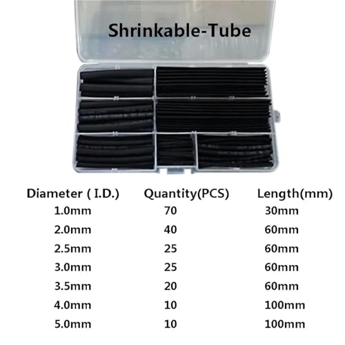 Tube thermorétractable 200 pièces pour consolider un câble usé ou plié - 2