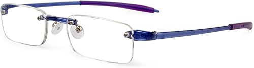 Visualites 1 lentes de lectura rectangulares ligeros sin montura para hombres y mujeres
