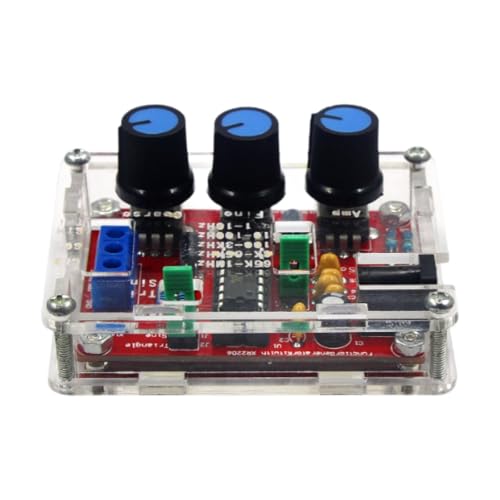 Xgdsnly Gerador de Funções XR2206 com Amplitude de Frequência Ajustável, Compacto E Resistente de 1 Hz a 1 MHz para Profissionais E Amadores, Soldagem com Shell