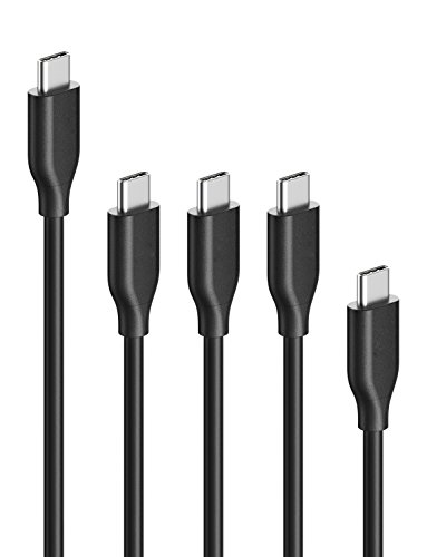 Anker Powerline USB-C to USB Cables (5-Pack: 4-inch, 3ft, and 6ft) for USB Type-C Devices Including Samsung Galaxy Note 8, S8, S8+, S9, S10, iPad Pro 2018, MacBook, LG V20 G5 G6, HTC 10 and More