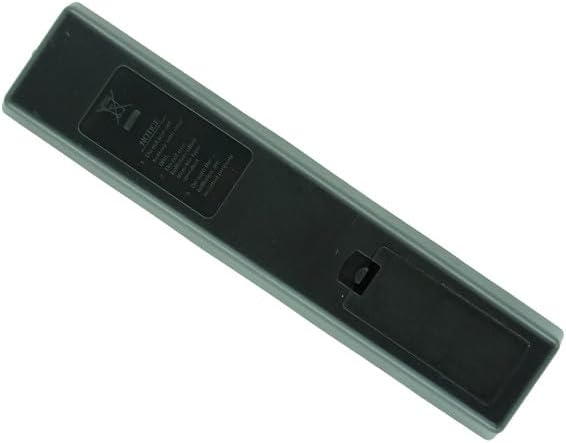 Wara view of the remote control with battery compartment closed