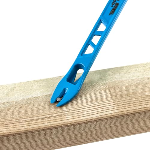 Real Steel 10" Double Ended Nail Puller Cats Paw Pry Bar Construction (0691) - Image 4