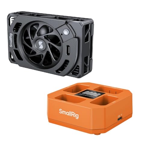 SmallRig TEC Camera Cooling Fan and NP-FW50 4-Channel Camera Battery Charger for Sony
