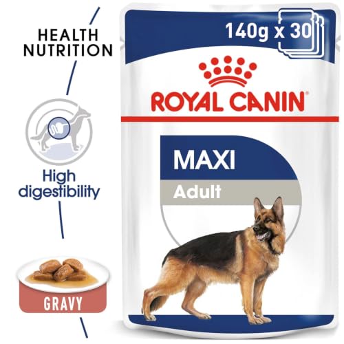 Image of Royal Canin Maxi Adult Dog Wet Food, Supports Digestive Health & Optimal Health, Pack of 30, 140 Grams
