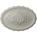 Ekena Millwork CM16OXPCF Oxford Ceiling Medallion, 16 7/8"W x 11 3/4"H x 1 1/2"P, Hand-Painted Pot of Cream