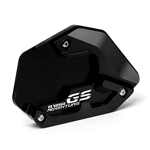 Béquille latérale R1250GS Adventure qui s'enfonce : solution avec l'extension de plaque CNC