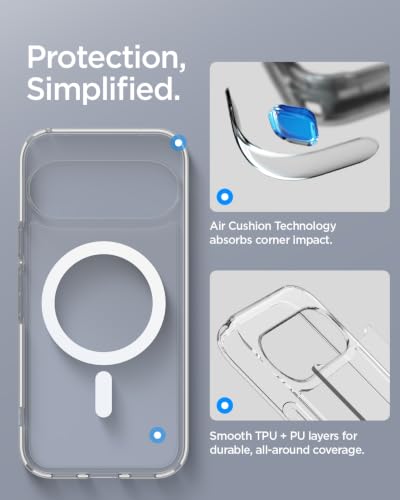 Image of Spigen Ultra Hybrid MagFit for Google Pixel 11 Case, Clear White
