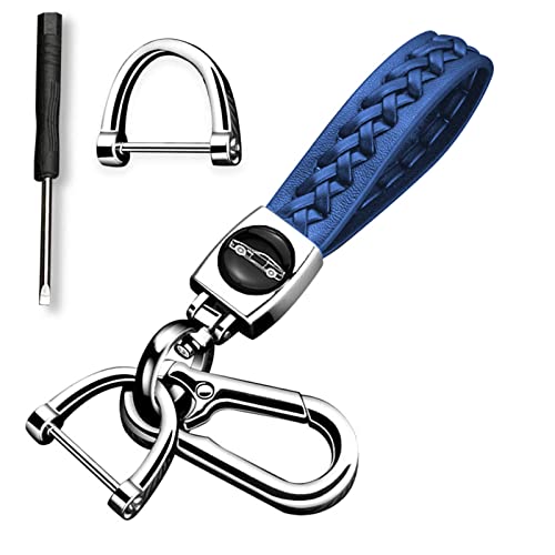 車用キーホルダー 車のキーに適しています，本革 レザー