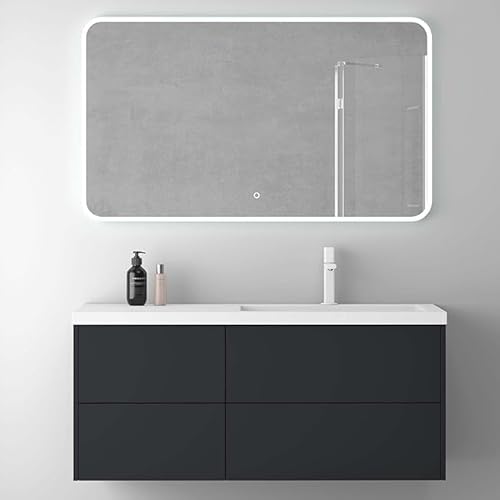 Mai & Mai Mobile Bagno Sospeso 46x120x54cm Marrone scuro, Mobile