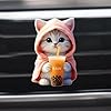 4 Pieces Cat Air Freshener Car Vent, Cartoon Cat Shape Car Diffuser Vent Clip, Sea Smell Air Freshener Aromatherapy Diffuser, Automotive Interior #2
