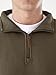 PLEPAN Mens Brown Sweater 1/4 Zip Pullover Fleece Sweatshirt Casual Mockneck Sweater Polo Long Sleeve Brown X-Large