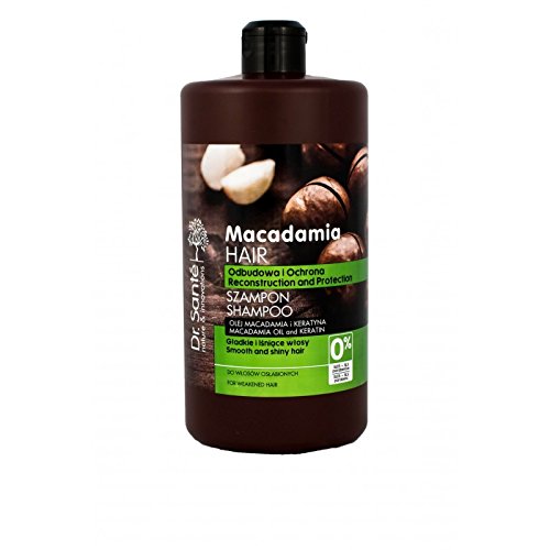 Dr. Sante Champú Para Cabello - Pelo Fino Y Débil Con Macadamia Y Queratina (Keratina) Natural Sin Parabenos Dr. Sante 1000 Mililiter 1000 ml