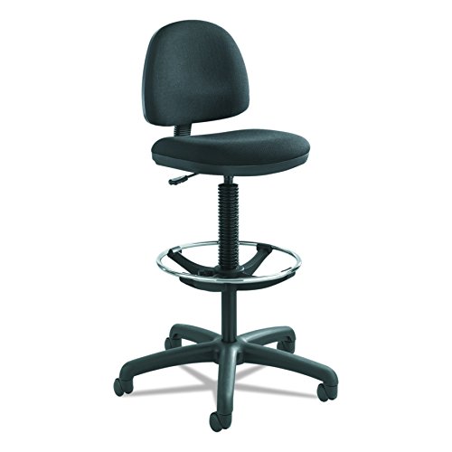 Safco Products Precision Extended Height Chair With Footring (Additional Options Sold Separately), Black #TOP27