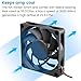 GDSTIME 70mm x 70mm x 15mm 12v Brushless DC Cooling Fan 2Pin 2-Pack