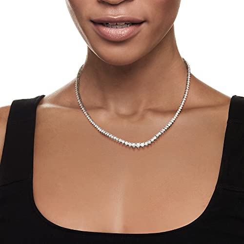 Ross-Simons 3.00 Ct. T.w. Diamond Tennis Necklace In Sterling Silver. 18 Inches #TOP1