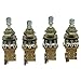 Dopro Guitar Bass Push Push Pot(No Pull Anymore) Audio Taper Guitar Potentiometer Pots with USA/Imperial Brass Shaft A500K