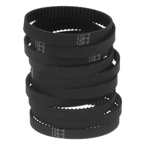 Correa de distribución 2GT 126-2GT-6 uxcell de goma negra bucle cerrado para impresoras 3D x10