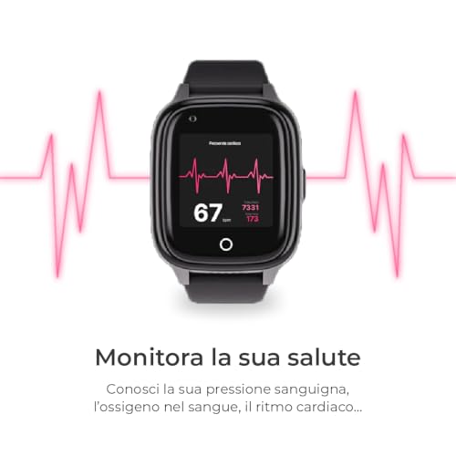 SaveFamily Senior. Orologio salvavita per anziani con localizzazione GPS, avviso di caduta, chiamata SOS, monitoraggio della salute e promemoria dei farmaci. Smartwatch con chiamata ai grandi numeri. - 6