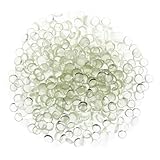 Veemoon 500piezas Cuentas De Vidrio Transparente Decorativas Para Jarrones Piedras Planas Para Chimenea