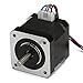 Nema 17 Stepper Motor, DROK 40mm High Torque Bipolar DC Step Motor Kit, 0.46Nm Low Noise 42 2-Phrase Universal Electric Motor DC motor for 3D Printer Laser Engraving