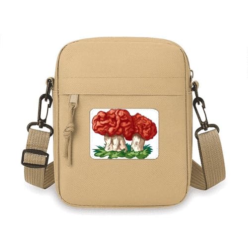 Mini sac à main champignon pour téléphone portable et bandoulière