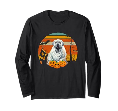 Halloween Mastiff Dog Spooky Ghost Pumpkin Haunted House ����T�V���c