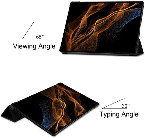 TOPCASE Compatible with Samsung Galaxy Tab S8 Ultra Tablet Case,Cover for Samsung Tab S8 Ultra Case 14.6",Black