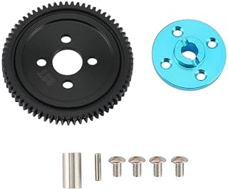 68T High Speed Gear Spur Gear Set for TMIYA TT-02 TT02 TT-02D TT-02RR Type-SR TT-02 Type-S TT-02 Upgrades Parts - (Color: Blue)