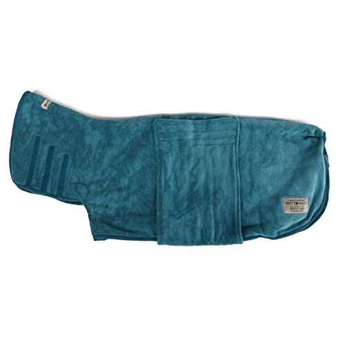 Mutt and Bailey Dog Drying Coat, Microfibre Towel Robe Dressing Gown with Super Absorbent Double Layered Design - Image 2