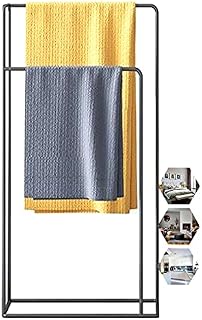 WXXGY Towel Rack Outdoor Freestanding Metal Towel Ladder Holder/Black