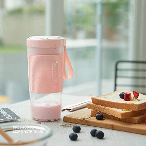 Smoothie Maker Haushalts PersöNlicher Smoothie Mischmaschinen Mini Saftpresse Schalen 300Ml Fruchtsaft Mischer Mit Wieder Aufladbaren