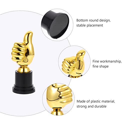 Gadpiparty 4 Pçs Troféu De De Plástico Prêmios Polegares Para Cima Troféus De Prêmio Em Massa Troféu