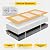 4 PCS 2" Thick Acoustic Panels, 23.6" x 11.8", Fiberglass Sound Absorbing Panels, Fabric Wrapped Soundproof Wall Panels, Noise Dampening for Studio, Home Office, Home Theater (Grey)