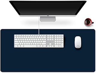 Extended Gaming Mouse Pad Mat- Large Desk Mat Rubber Base Computer Desktop Laptop Keyboard Mouse Mat Stitched Edges, 35.1x15.75 in XXL Waterproof Mousepad for Work & Game, Romantic Starry Night Sky