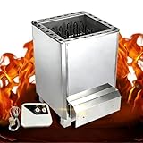 Elektrischer Saunaofen, Edelstahl Saunaofen mit externer Steuerung, geeignet für gewerbliche und private Saunaräume, 9-18KW Optionen