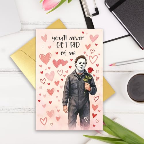 Funny Halloween Love Card, Spooky Horror Romance Halloween Card for Her Him - image 2