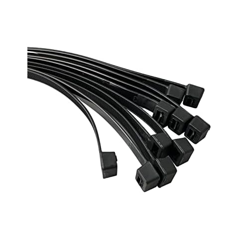 On1shelf Premium 40" Cable Ties, Black Cover