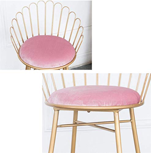 Tabouret de bar pub cuisine et chaises petit-déjeuner rose doré - 6