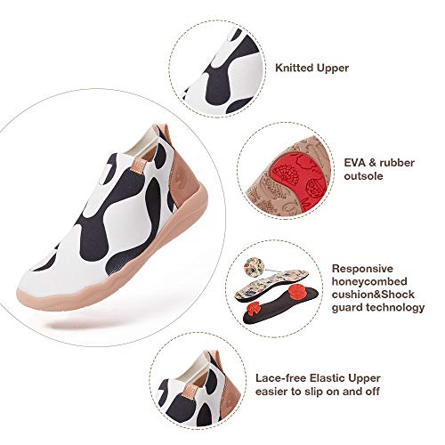 UIN Men's Walking Shoes Slip On Knitted Casual Boots Lightweight Comfort Fashion Sneaker The New Us3