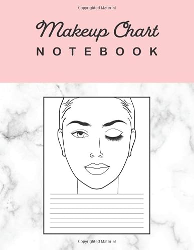 Makeup Chart Notebook: Over 100 Blank Face Charts with Notes Area for Makeup Artist Practice