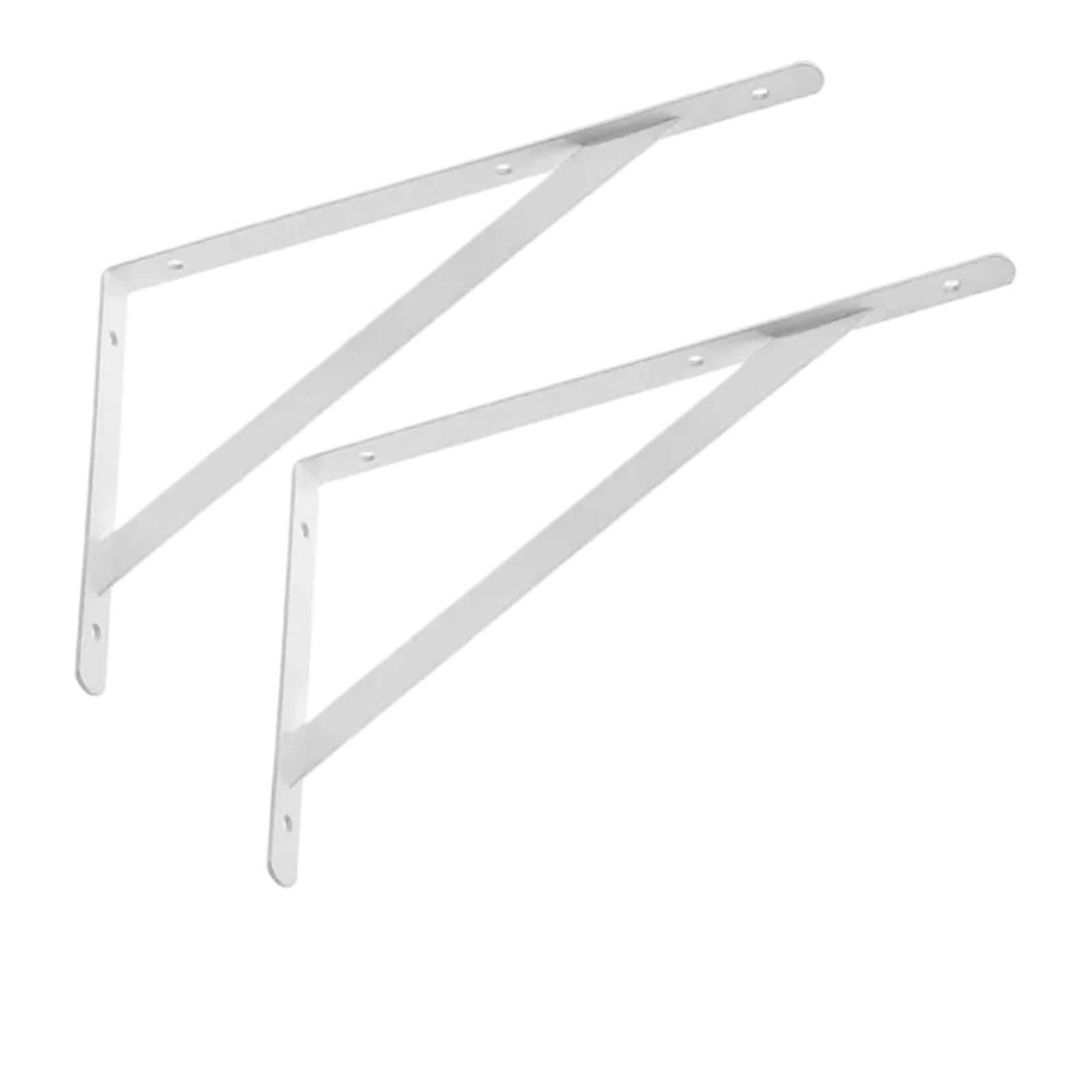 Escuadras Metalicas Banco de ángulo plegable montado en la pared, mesa, estante, muebles, herramienta de ferretería for el hogar de alta resistencia(10pcs)