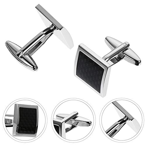 ABOOFAN Sauqre Forma Abotoaduras Estilo Francês Manga da Camisa Manguito Pregos Abotoaduras Masculin