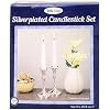 Shabbat Candlestick Holder Set Rite Lite | Luxury Jewish Shabbat Gifts Hostess Modern Centerpiece Silver Traditional Judaica Shabbos Candle Holders