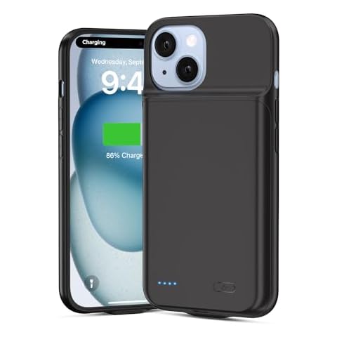 Wavypo 6800mAh Slim Battery Case for iPhone 15 Cover
