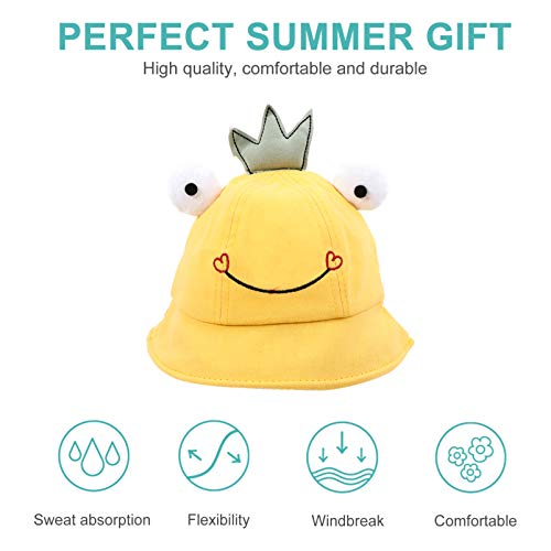 STOBOK Chapéu de Sapo Balde Coroa Chapéu de Sapo Bebê Infantil Boné à Prova de Vento Chapéu de Aba L