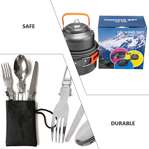 BESPORTBLE, kit de confusão de utensílios de acampamento, leve, conjunto de cozinha portátil, chalei