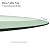 Fab Glass and Mirror 48 Inch Round Glass Table Top, 48", Clear