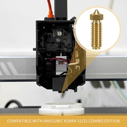 20-Teiliges Barss-Düsen-Set Für Kobra 3/Kobra S1, 3d Drucker Düsen Nozzle Set Für Anycubic Kobra 3, Kobra 3 Combo, Kobra S1, Kobra S1 Combo,8 Stück 0,4 Mm Und 3 Stück 0,2 mm/0,6 mm/0,8 mm/1,0 mm