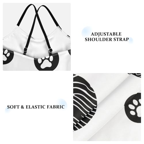 Girls Swimsuit Black Polka Dot Pattern One Piece Swimwear3