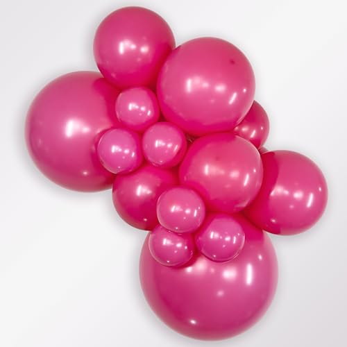 Image of Sempertex Deluxe Fuchsia Balloons, Latex, 11 Inch, 25 Pcs